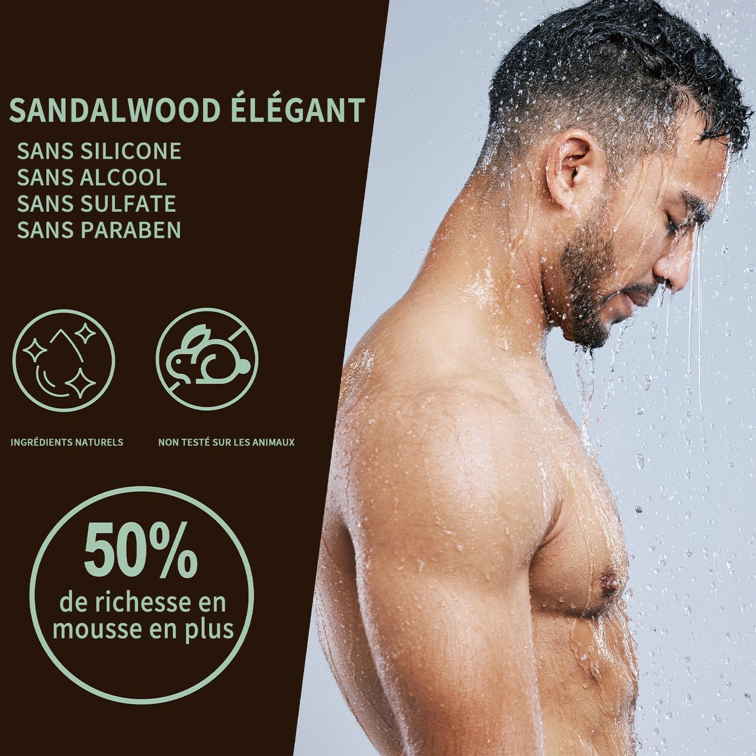 , Father’S Day Gifts, Birthday, Christmas Gifts for Boyfriend Husband, Gift for Men, 3PC Mens Gift Baskets, Mens Hygiene Kit, with Sandalwood Body Wash, Body Lotion and Shampoo