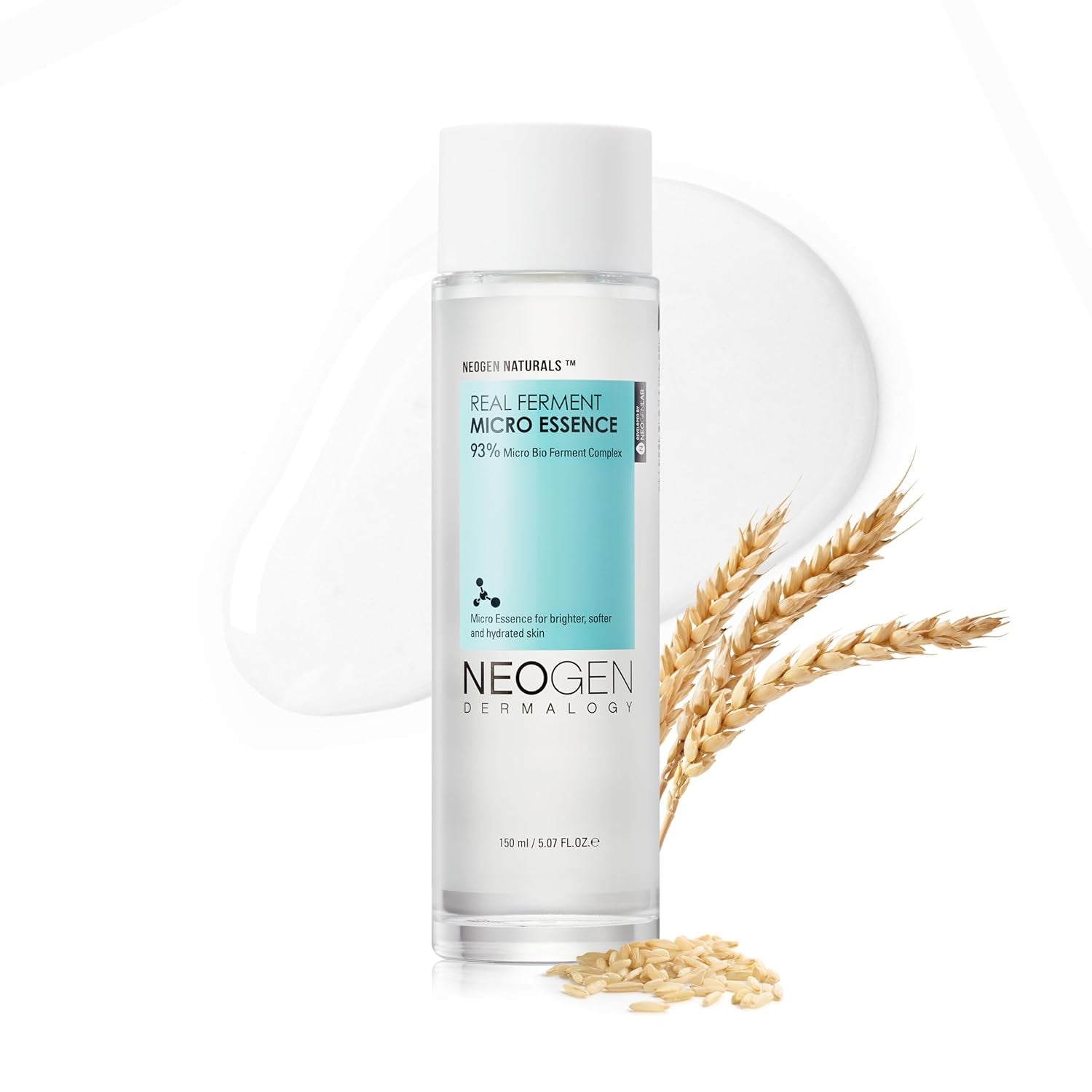NEOGEN DERMALOGY Real Ferment Micro Essence 5.07 Fl Oz (150Ml) - 93% Naturally Fermented Facial Essence, Instantly Hydrates and Delivers Healthy Supple Skin - Korean Skin Care